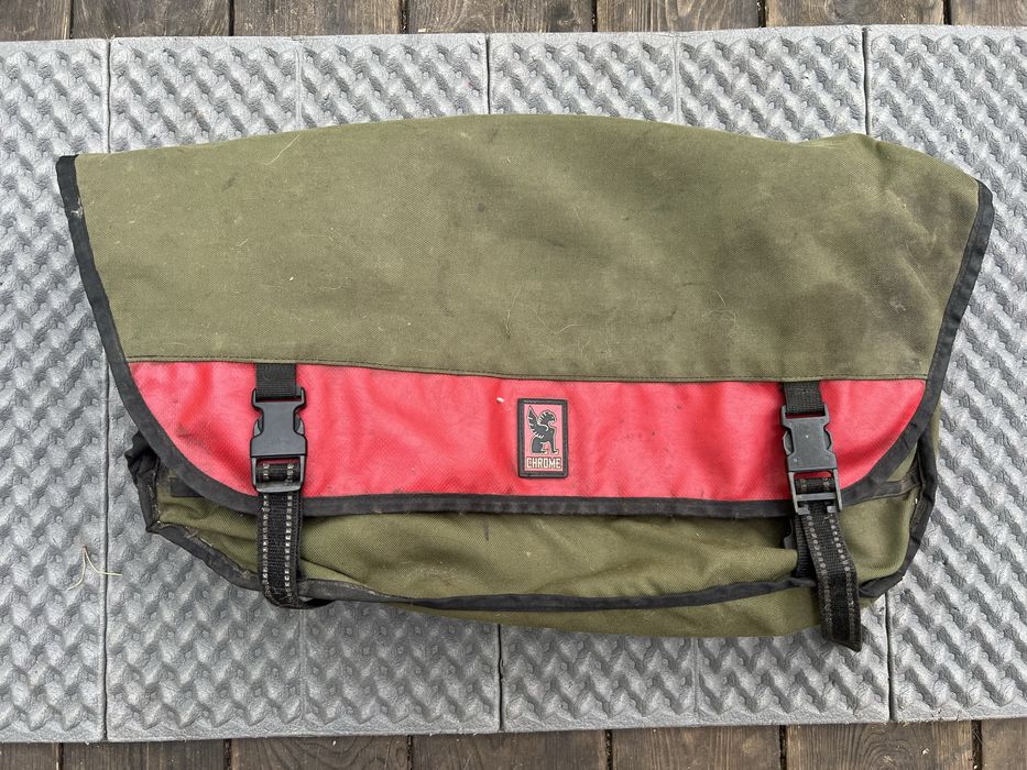 CHROME Citizen Messenger Bag 24L olive red torba kurierska gigantyczna