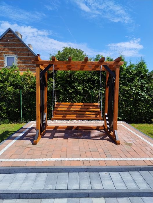Huśtawka ogrodowa, Pergola,  bujawka, ławka
