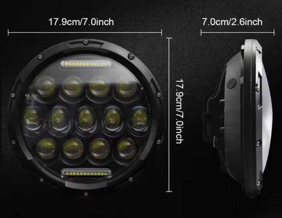 Світлодіодні H4 LED фари ВАЗ УАЗ ГАЗ КАМАЗ НИВА мото кругла оптика