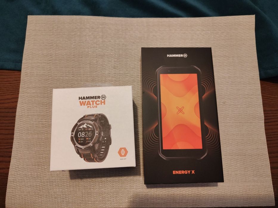 Smartfon i Smartwatch Hammer Energy X Orange oraz Hammer Watch Plus