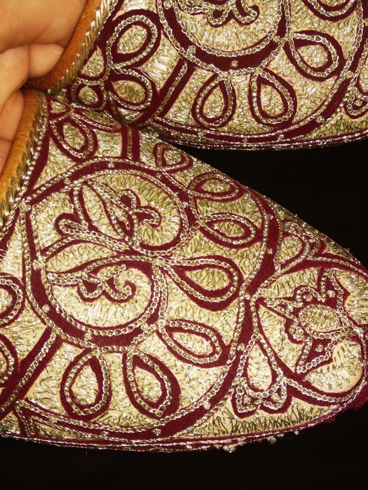Buty baleriny orientalne  skóra