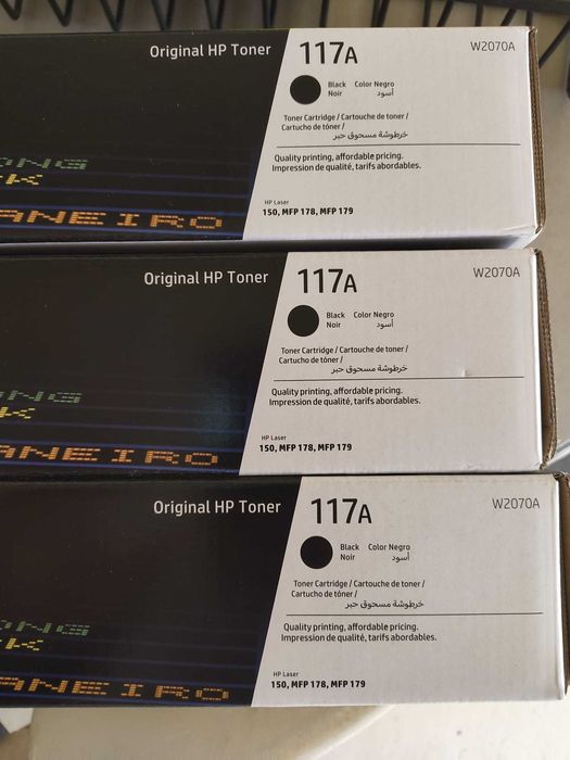 3X Toner HP LaserJet 117A Preto
