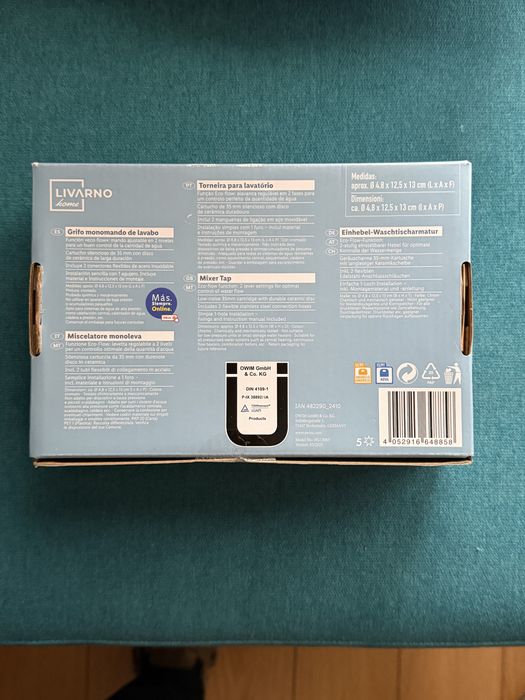 Torneira lavatorio nova em caixa selada(Germany)