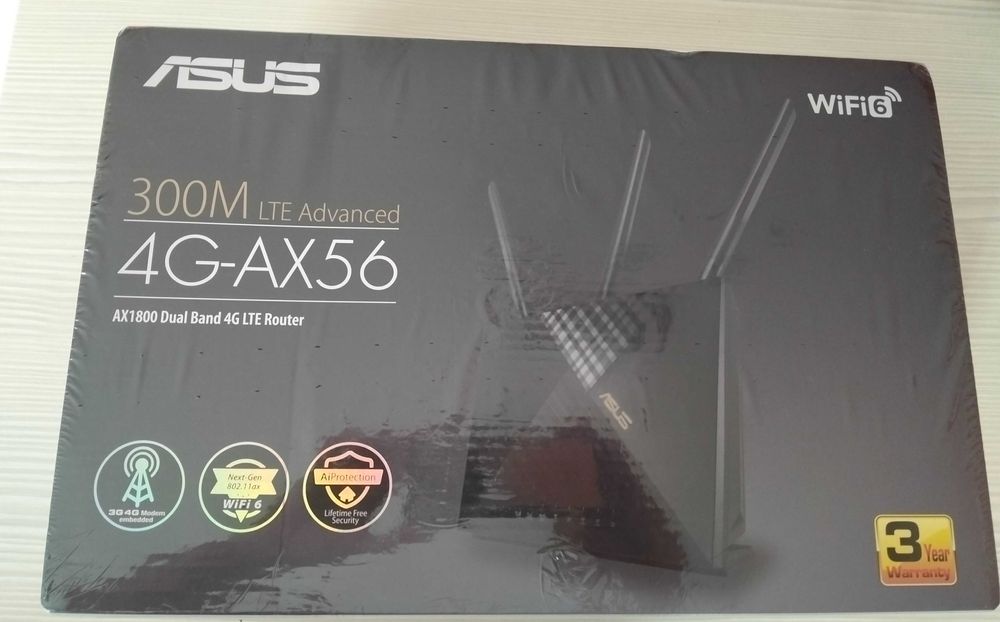 Router wifi 6 ASUS 300 M LTE ADVANCED 4-G AX 56