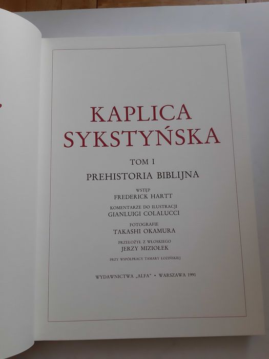 Kaplica Sykstyńska - Frederick Hartt – album, 3 tomy