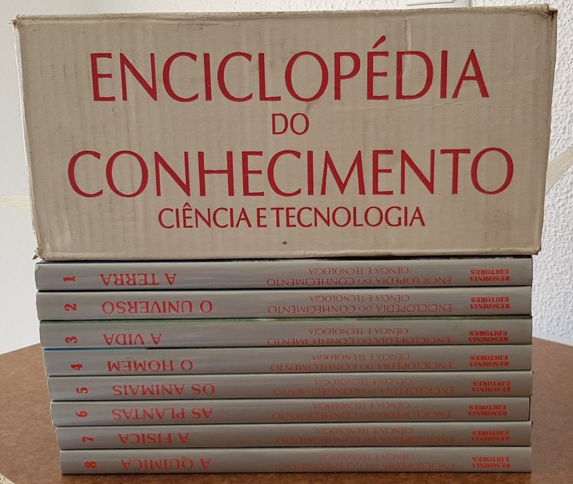Enciclopédia do conhecimento - 8 livros novos na caixa original
