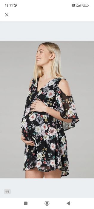 Chelsea Clark Szyfonowa sukienka ciążowa