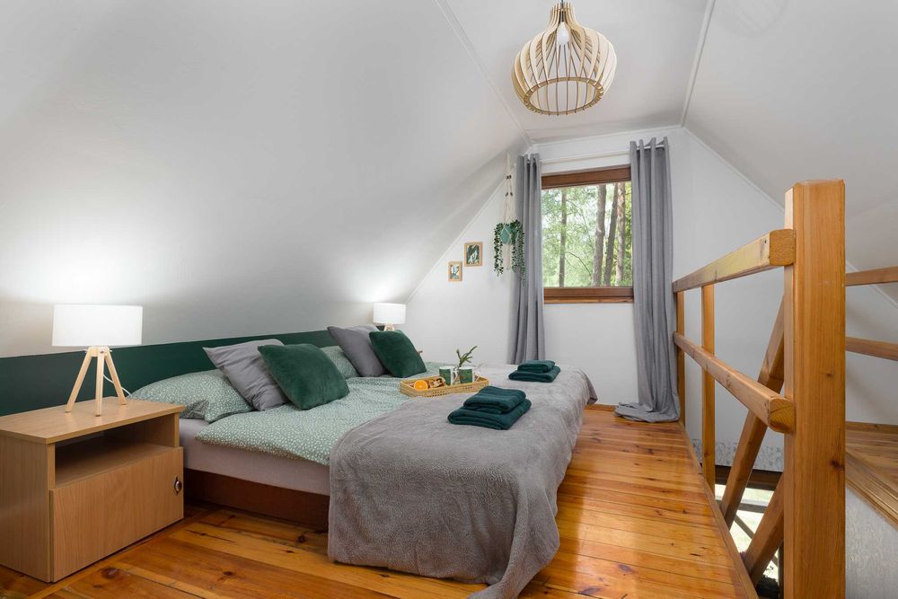 Domek nad jeziorem  Porost /  sauna / jacuzzi / dwa domki cały rok