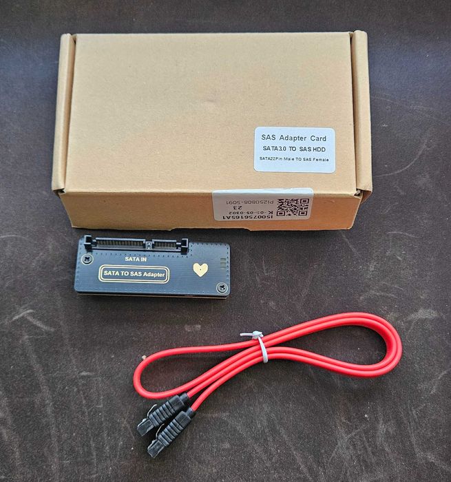Adapter Przejściówka Dysków SAS do SATA 2.5" 3.5" NOWA