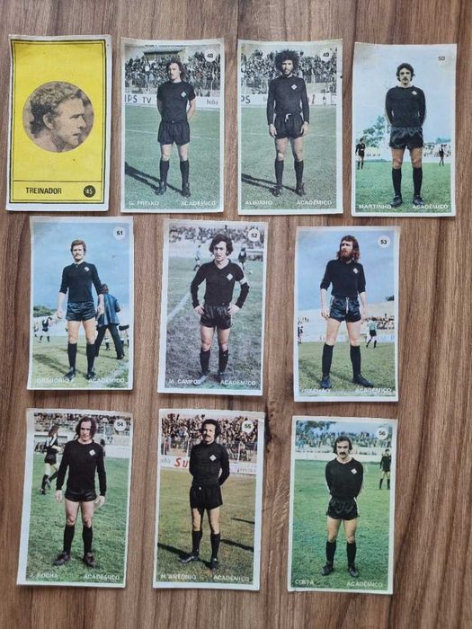 Cromos da equipa de futebol da Académica