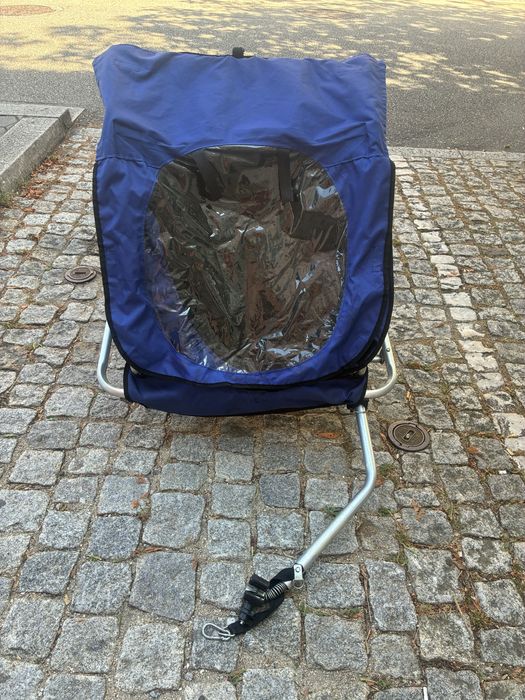Atrelado de bicicleta para 2 crianças