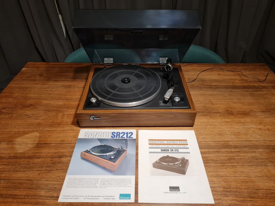 Sansui SR 212 razem z instrukcjami
