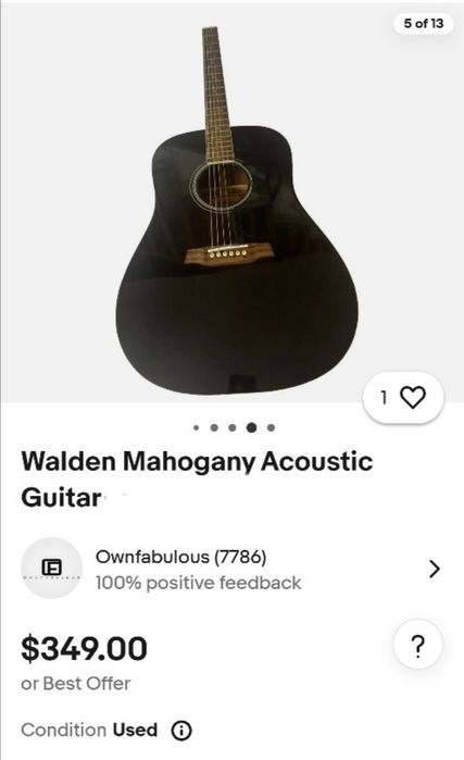 Гитара Акустическая Walden D 351