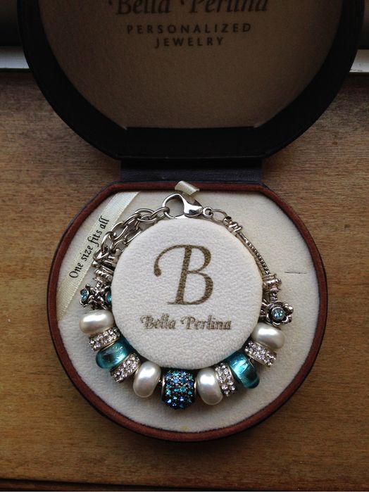 Pulseira Bella Perlina em tons de azul