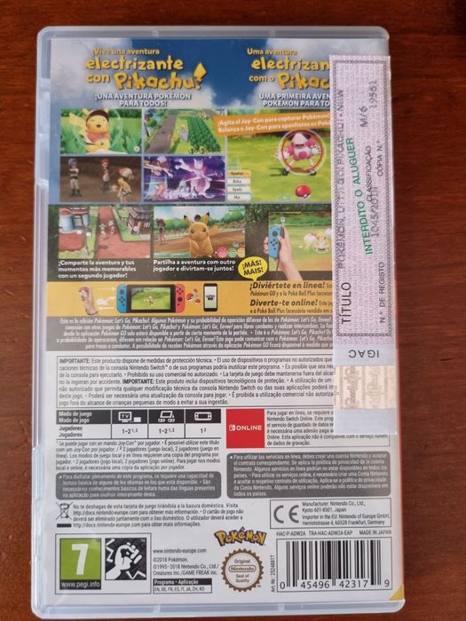 Pokémon Lets Go pichachu- Nintendo switch
