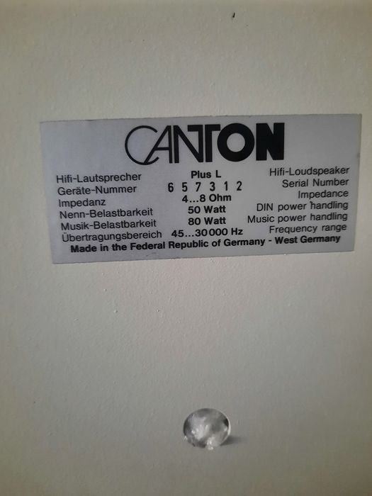 Subwoofer Canton Plus C+satelity.