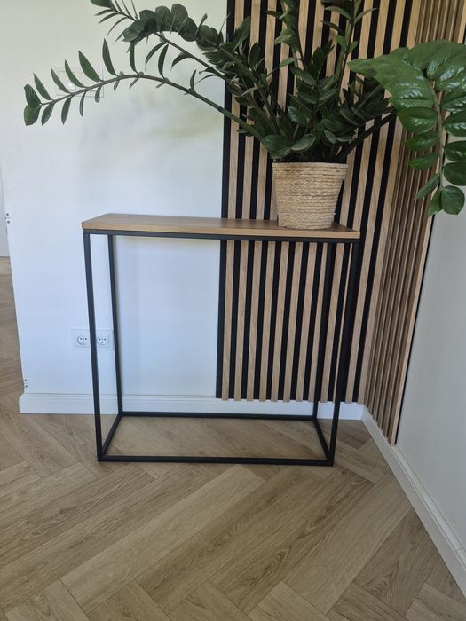 Konsola loft dąb stolik przyścienny
