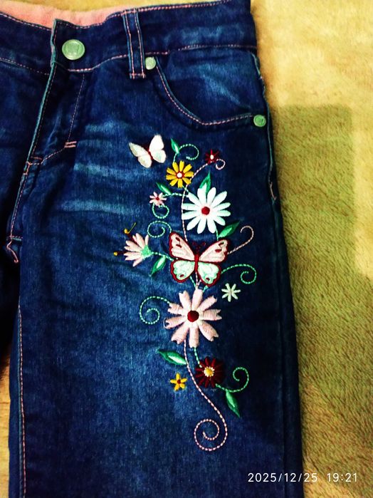 Теплі зимові джинси на дівчинку