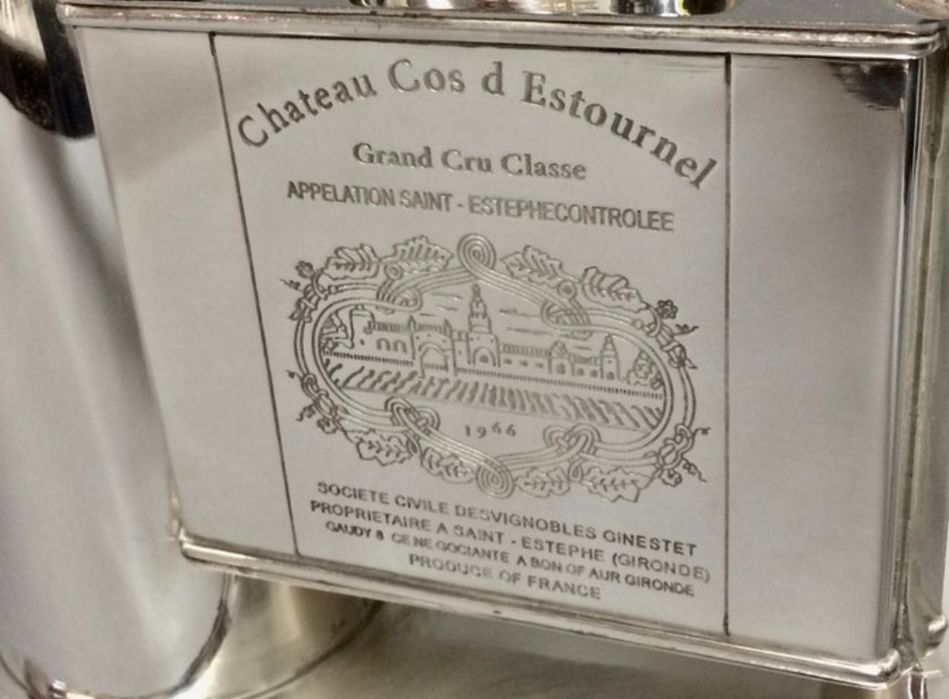 Impressione os seus convidados - refrigerador de champagne banhado a p