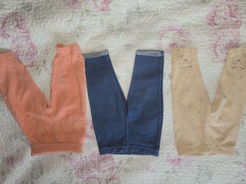 Spodnie laki legginsy 68- 74 6 par