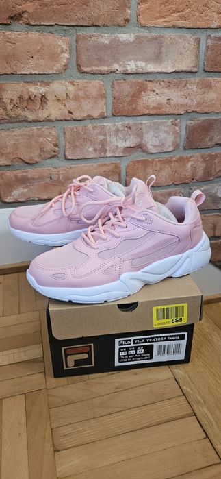 Nowe Sneakersy Fila Ventosa Teens 38 pudrowy róż damskie dla dziewczyn