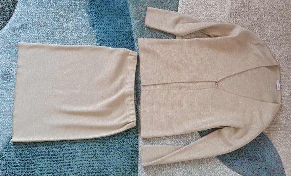 Piękny zestaw damski z dzianiny OLIMPIA - jak nowy