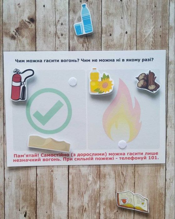 Лепбук на липучках Безпека