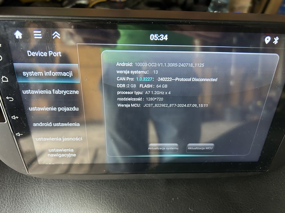 Radio android Fiat 500 2/64 GB