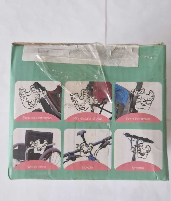 Uchwyt do wózka 2w1, uchwyt na kubek i telefon