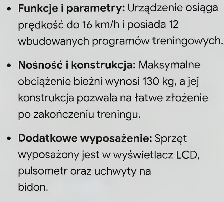 Bieżnia elektryczna Lugo  Corciano  Eliton
