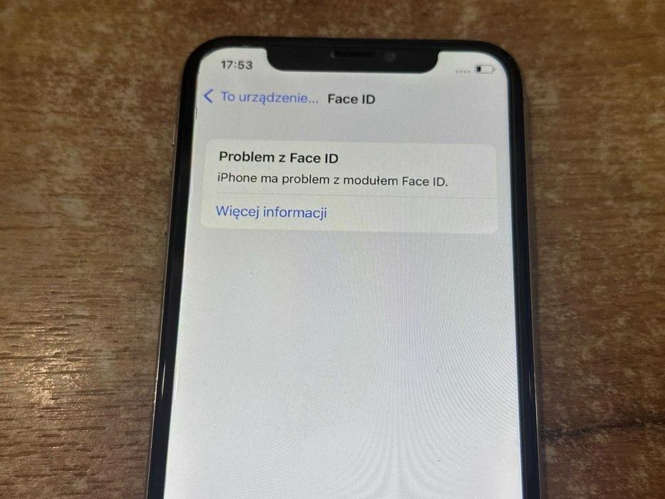 Apple Iphone  X 64GB 89% Bateria, nie działa FACE ID