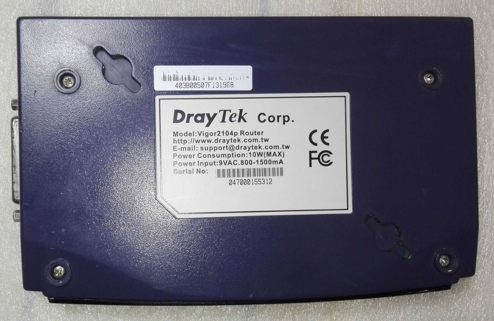 Draytek Vigor 2104 Router64750629271683124
