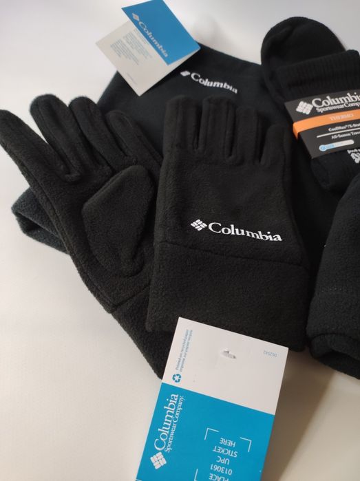 Флисовый Комплект Шапка Бафф и Перчатки с Термо Носками