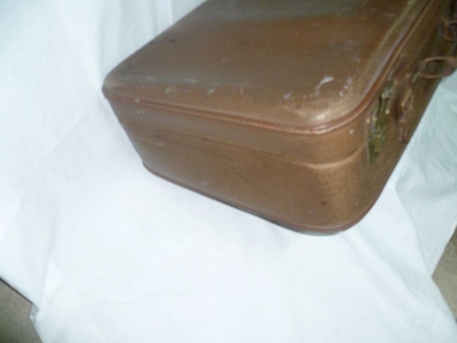 ANTIGA Mala de viagem anos 20 - 40 VINTAGE d Alemanha ECHT VULCANFIBER