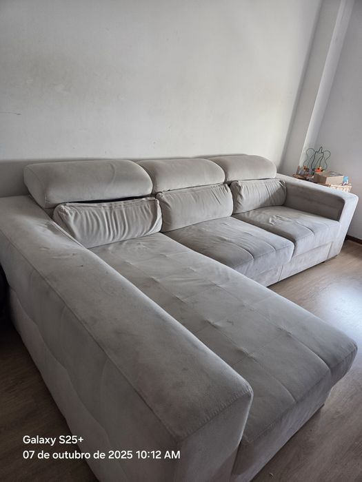 Sofá chaise longue em bom estado