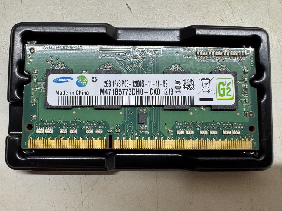Операивна памʼять SODIMM Samsung 2GB 1Rx8 PC3-12800S-11-11-B2 DDR3