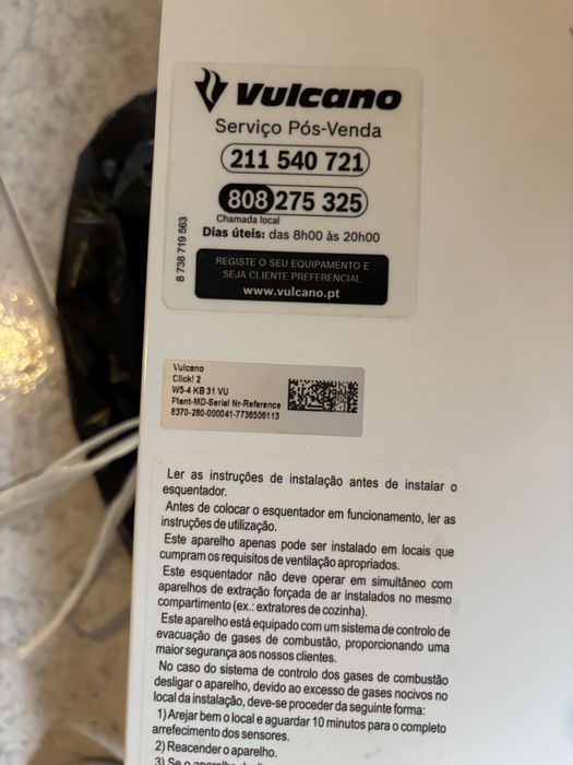 Esquentador vulcano 5L