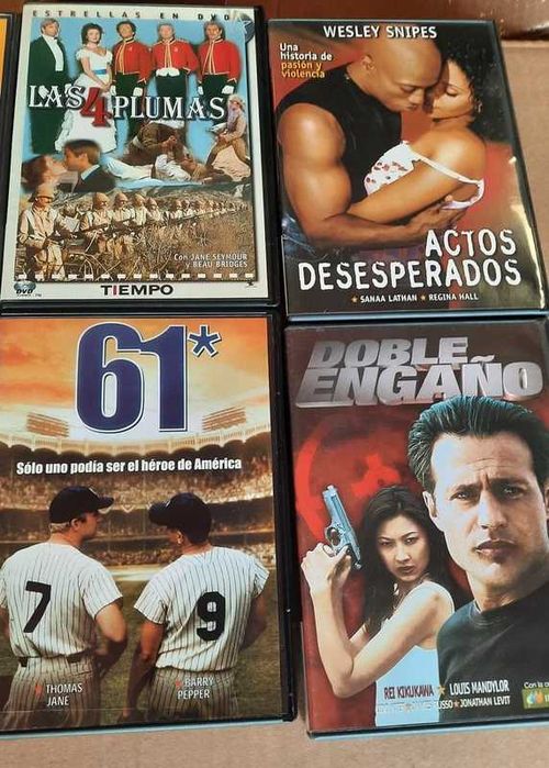 Lote de 22 dvd filmes com idioma ou legendas em Castelhano