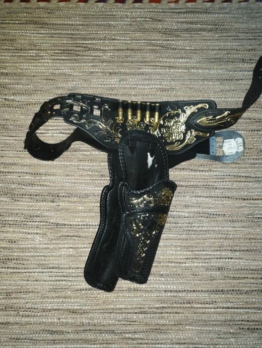 Cinto de cowboy vintage (acessório de carnaval)