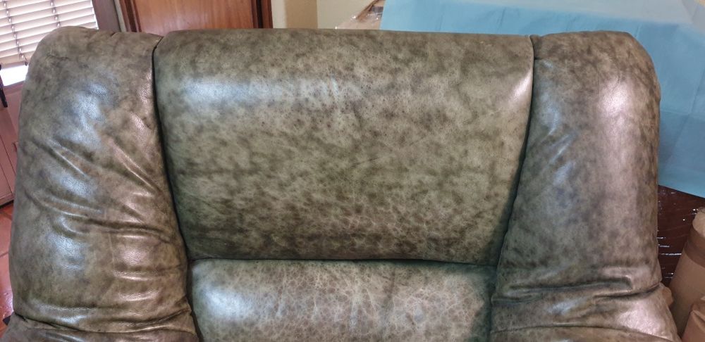 Leather Three-Piece Sofa Set