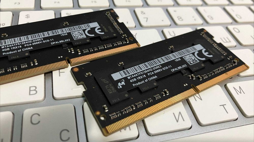 Оперативна пам'ять Micron 4GB для ноутбука,нетбука, мак міні, mac mini