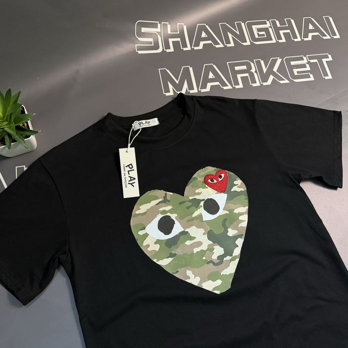 Футболка Play Comme des Garçons Play х Bape Тишка Плей