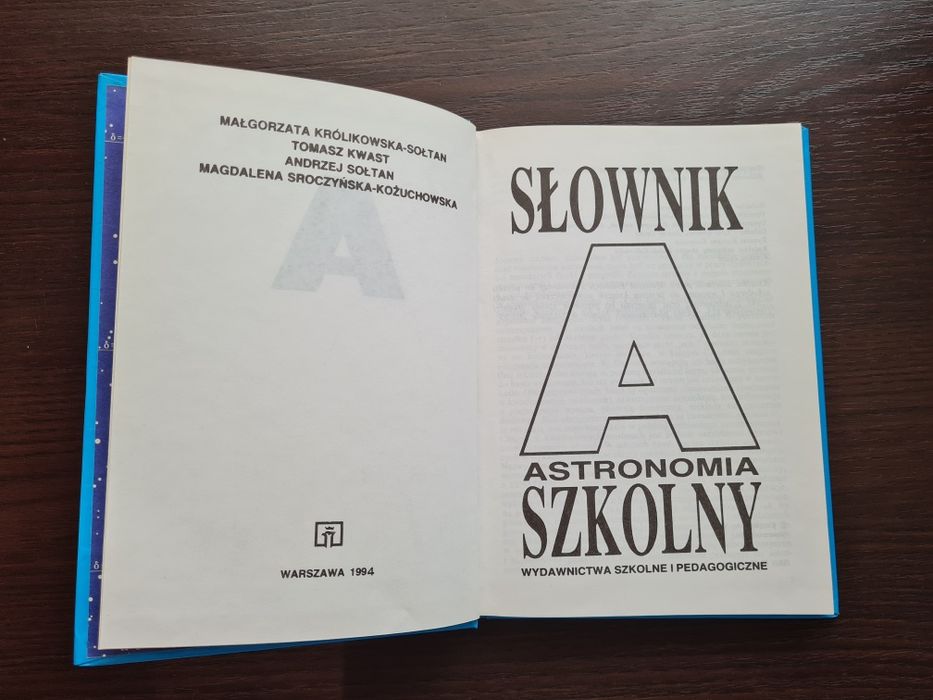 Książka Słownik szkolny Astronomia