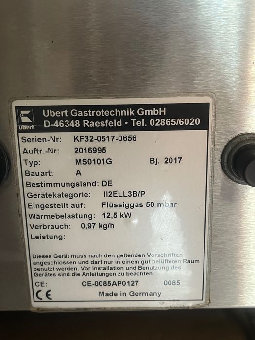 Frytownica , frytkownica gazowa Ubert 12,5kW z gwarancją