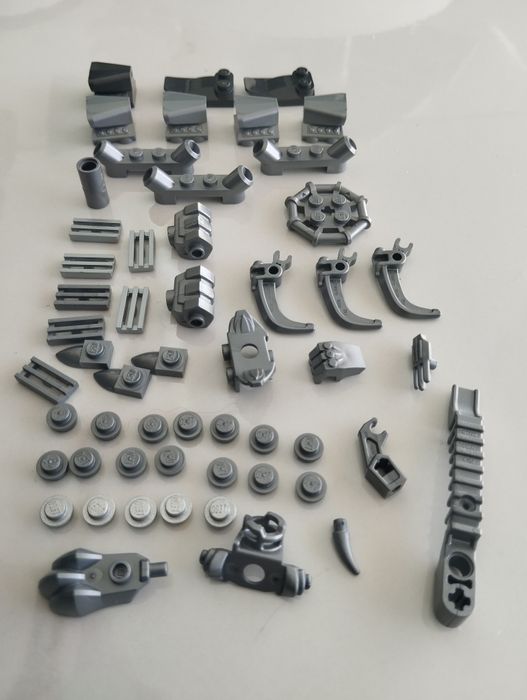 LEGO peças original cor prata