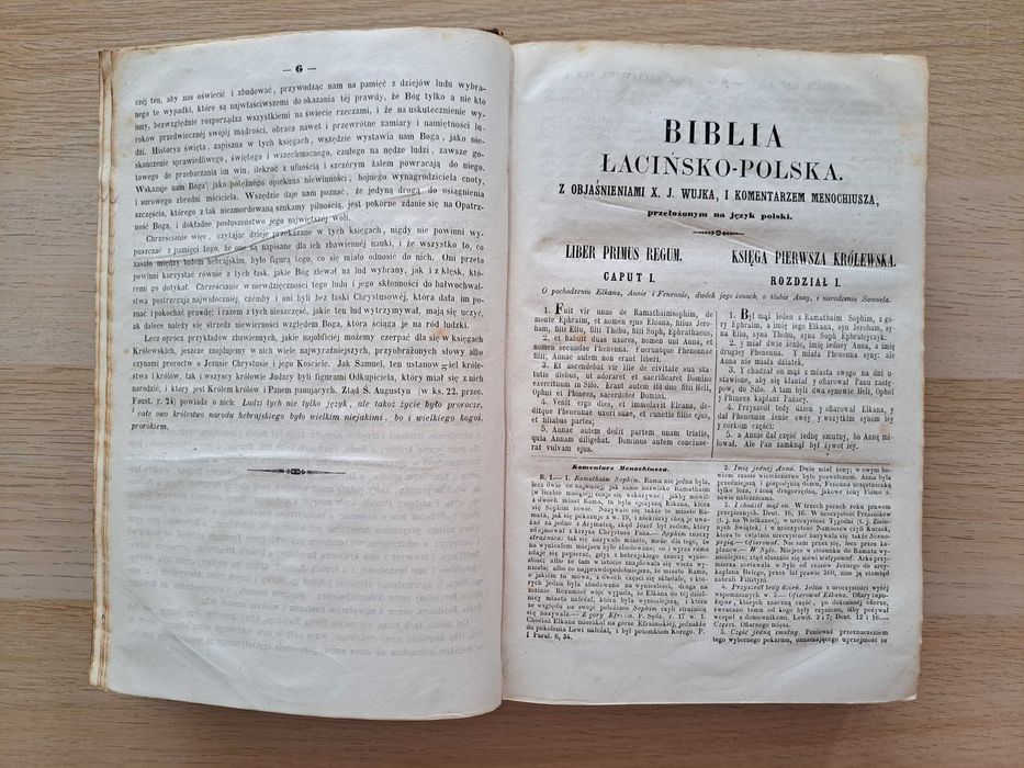 1862 rok. Biblia Łacińsko-Polska X. Jakóba Wujka. Tom II