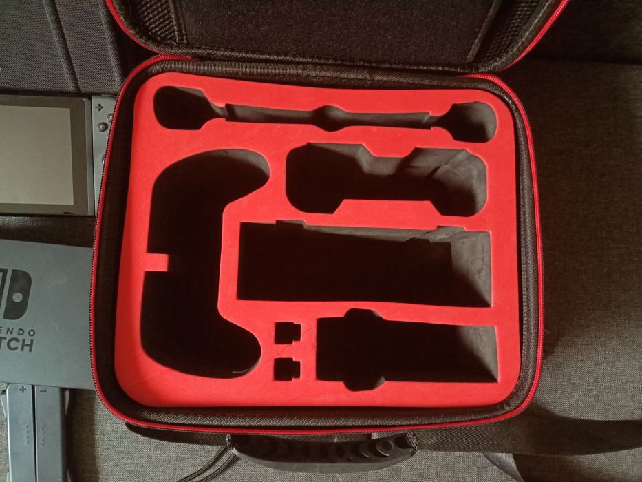 ZESTAW Nintendo Switch, Ring Fit Adventure, gry, walizka, pad pro