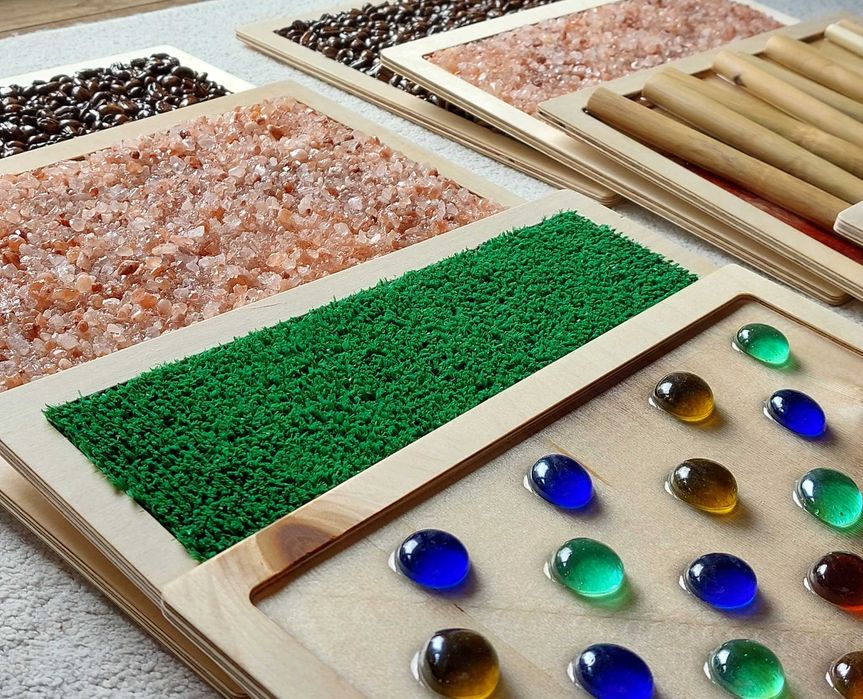 Panele sensoryczne Ścieżka Montessori Stymulacja Masaż Na zamówienie