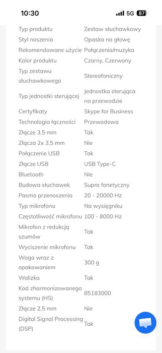 POLY Zestaw słuchawkowy Blackwire 5220 Stereo USB-C