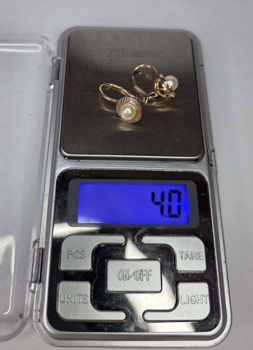 Золотые серьги с жемчугом ссср Золоті сережки з перлинами срср